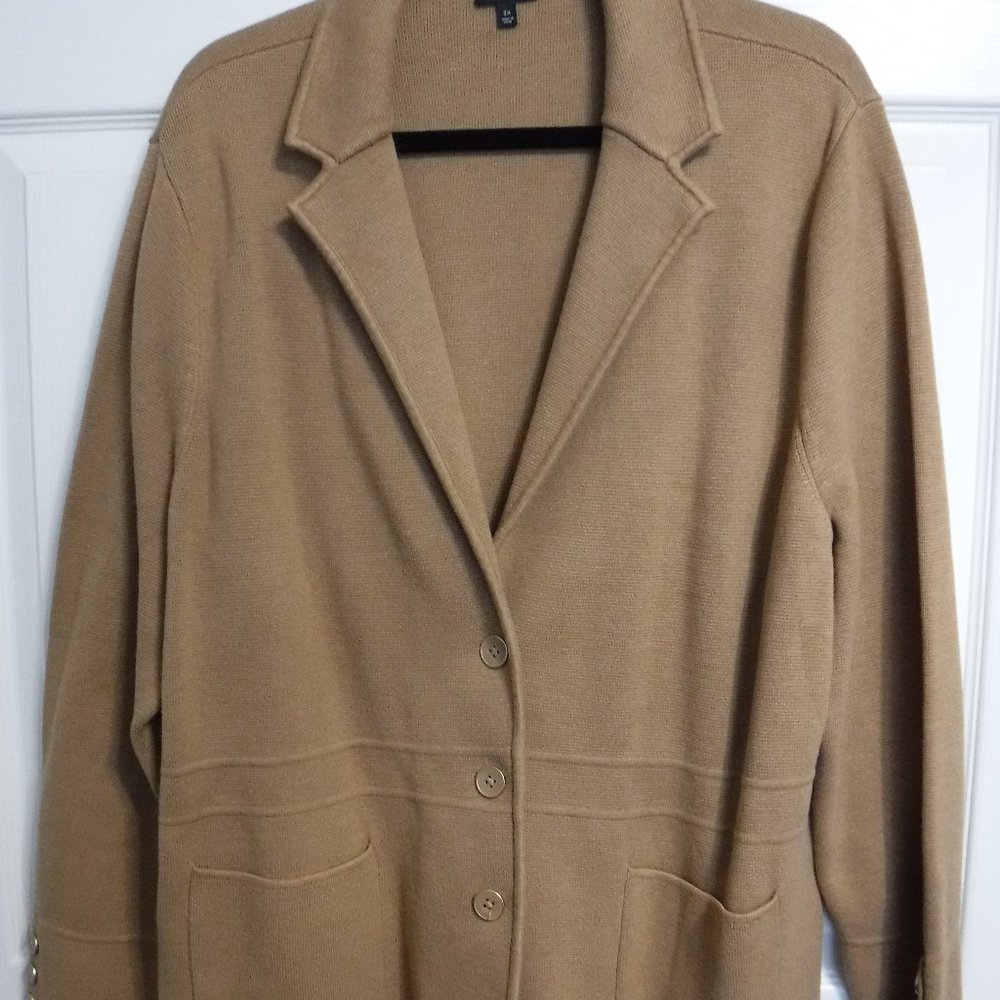 Woman's Talbots Knitted Blazer 3X